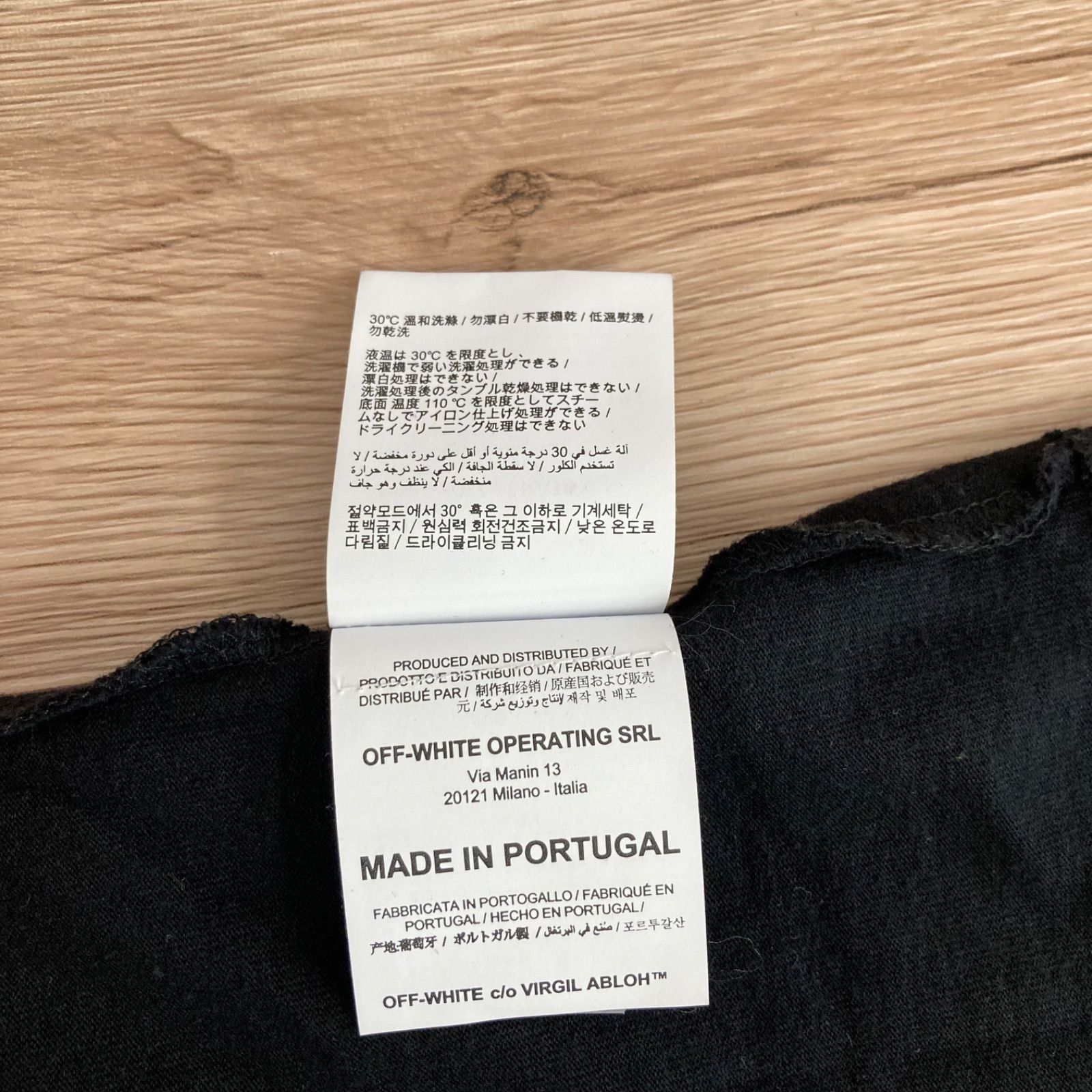 OFF-WHITE オフホワイト Tシャツ 半袖 ブラック センターロゴ XXL 