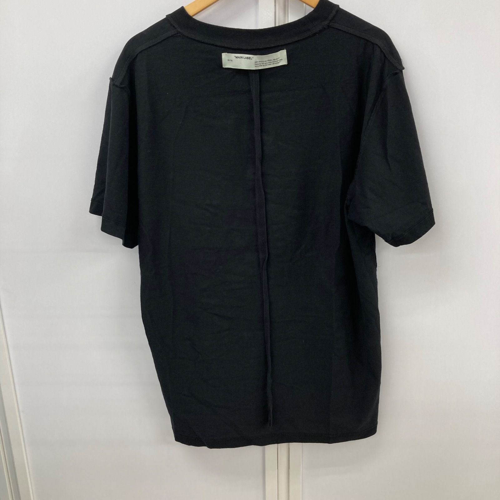 OFF-WHITE オフホワイト Tシャツ 半袖 ブラック センターロゴ XXL 