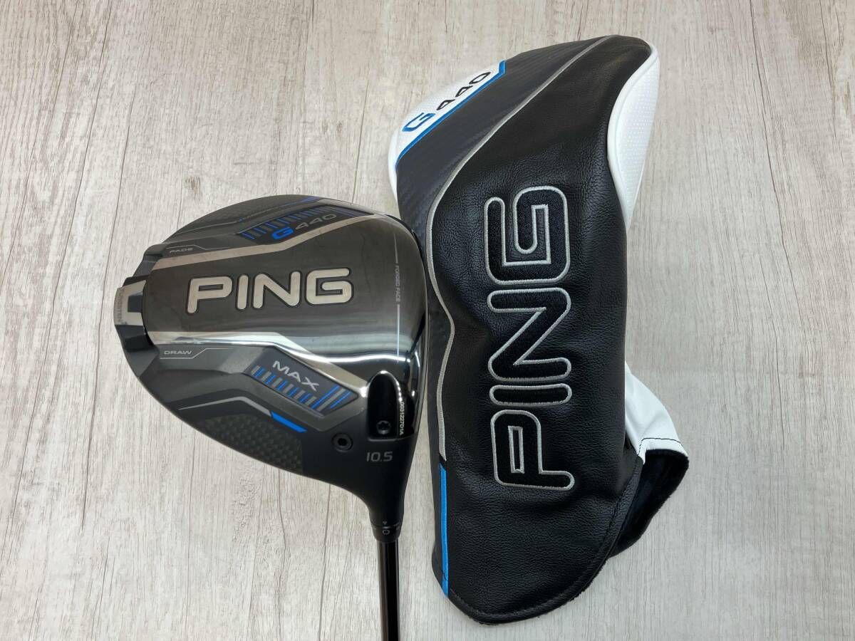 PING G440 MAX 1W ドライバー ピン FLEX S ロフト角 10.5° 男性右利き用 ヘッドカバー付き ゴルフクラブ 川崎港町