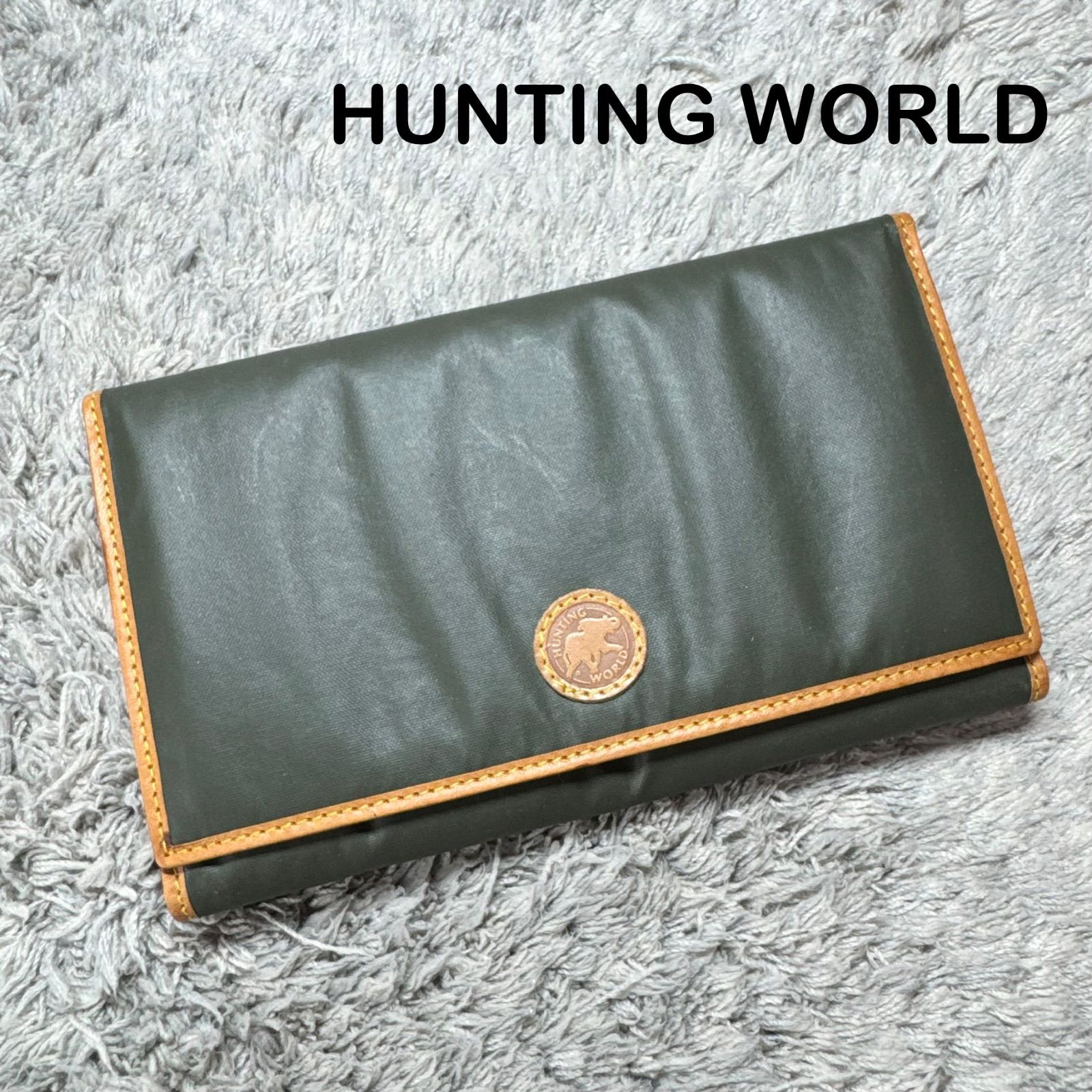 HUNTING WORLD ハンティングワールド 長財布 三つ折り フラップ式