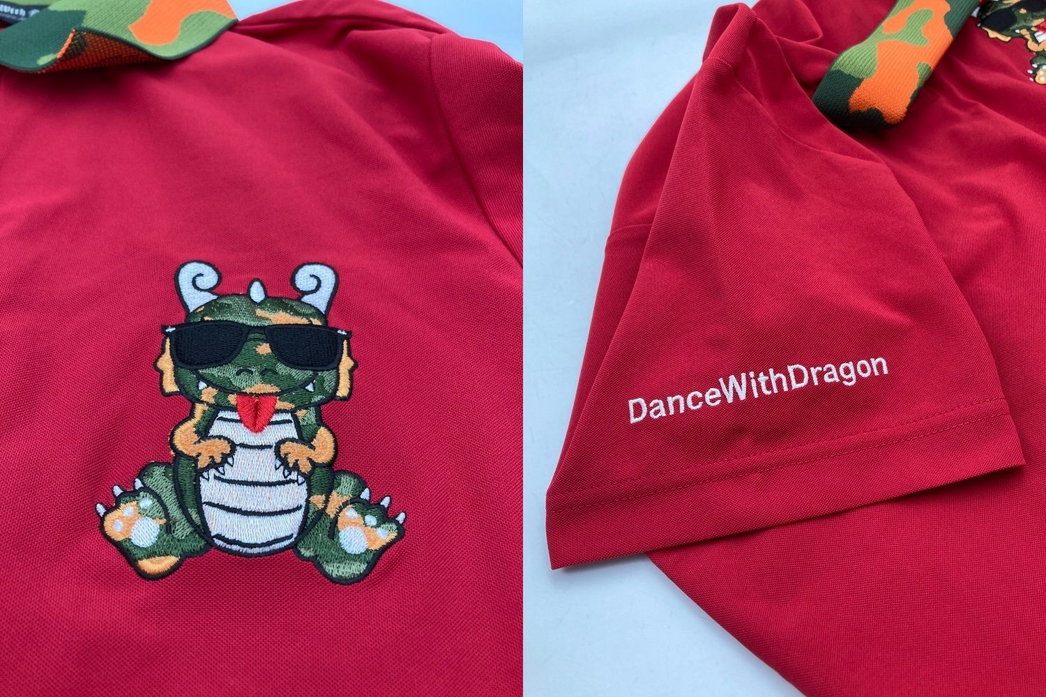 Dune With Dragon チビドラ ポロシャツ サイズ2タグ付き DANCE WITH DRAGON ダンスウィズドラゴン チビドラ ポロシャツ サイズ2