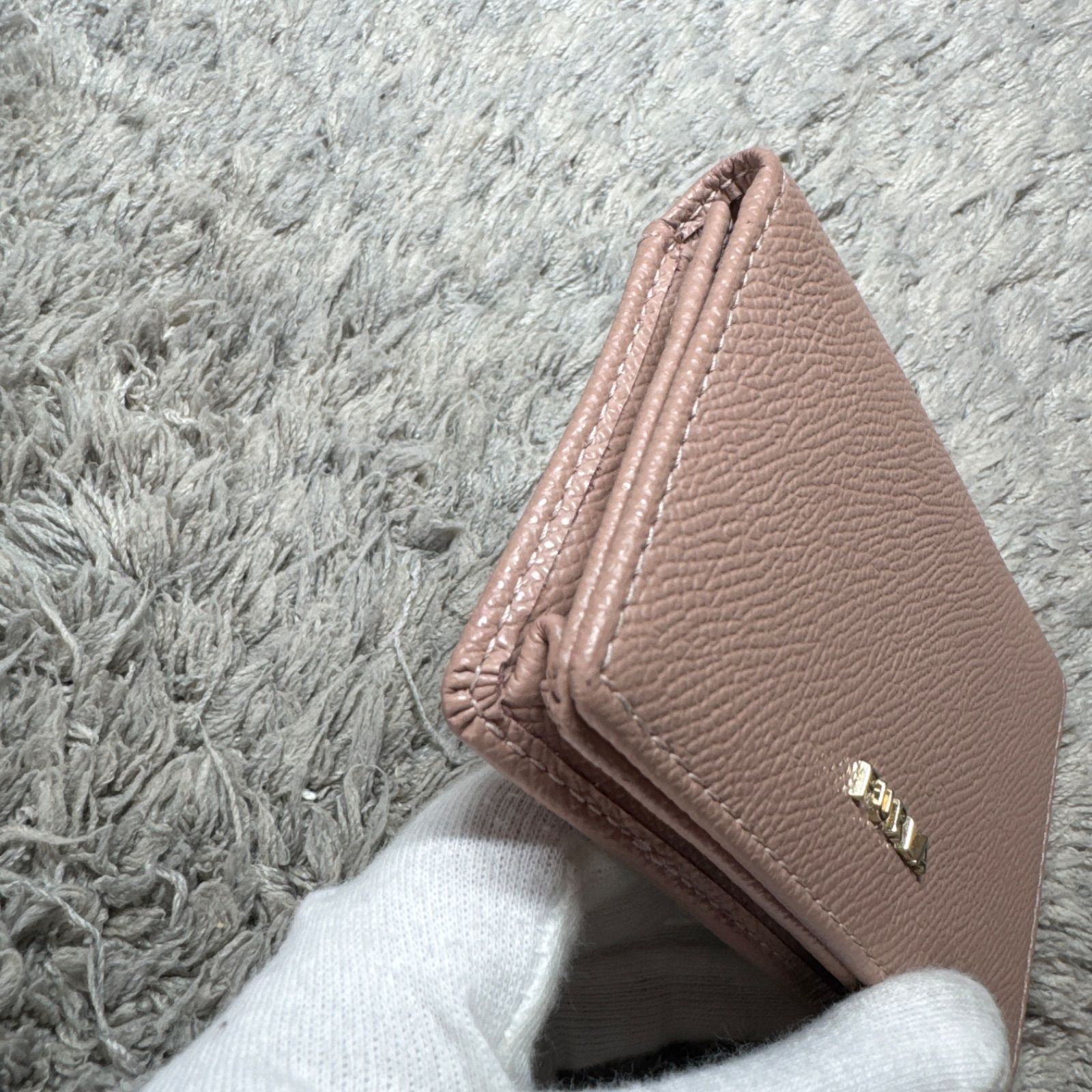 美品】FURLA フルラ 名刺入れ カードケース レザー 薄ピンク - メルカリ