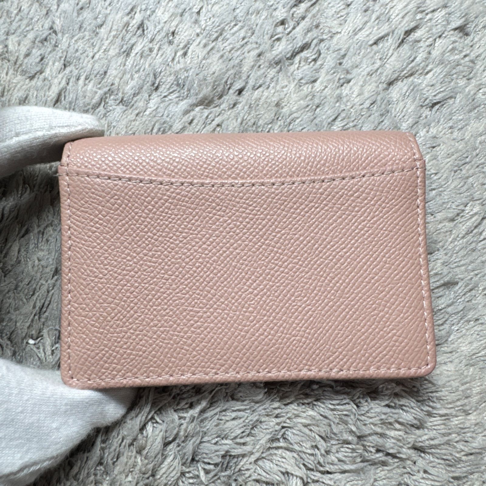 美品】FURLA フルラ 名刺入れ カードケース レザー 薄ピンク - メルカリ