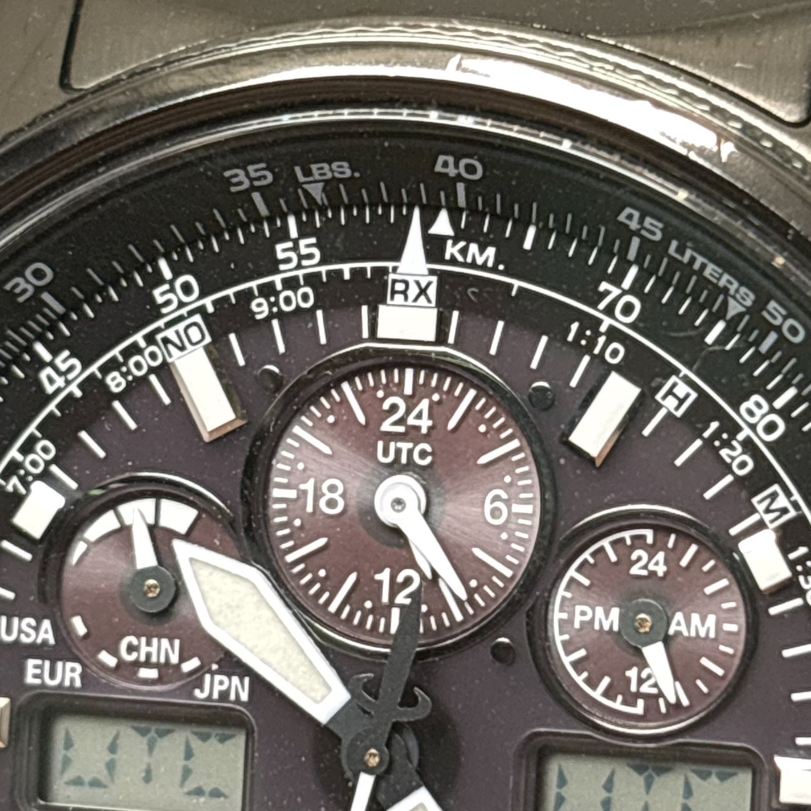 稼働品 シチズン CITIZEN JY8025-59E/U680-T019692 プロマスター スカイ クロノグラフ ソーラー電波 メンズ