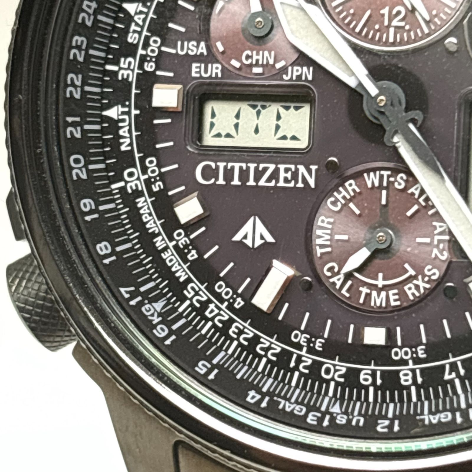 稼働品 シチズン CITIZEN JY8025-59E/U680-T019692 プロマスター スカイ クロノグラフ ソーラー電波 メンズ