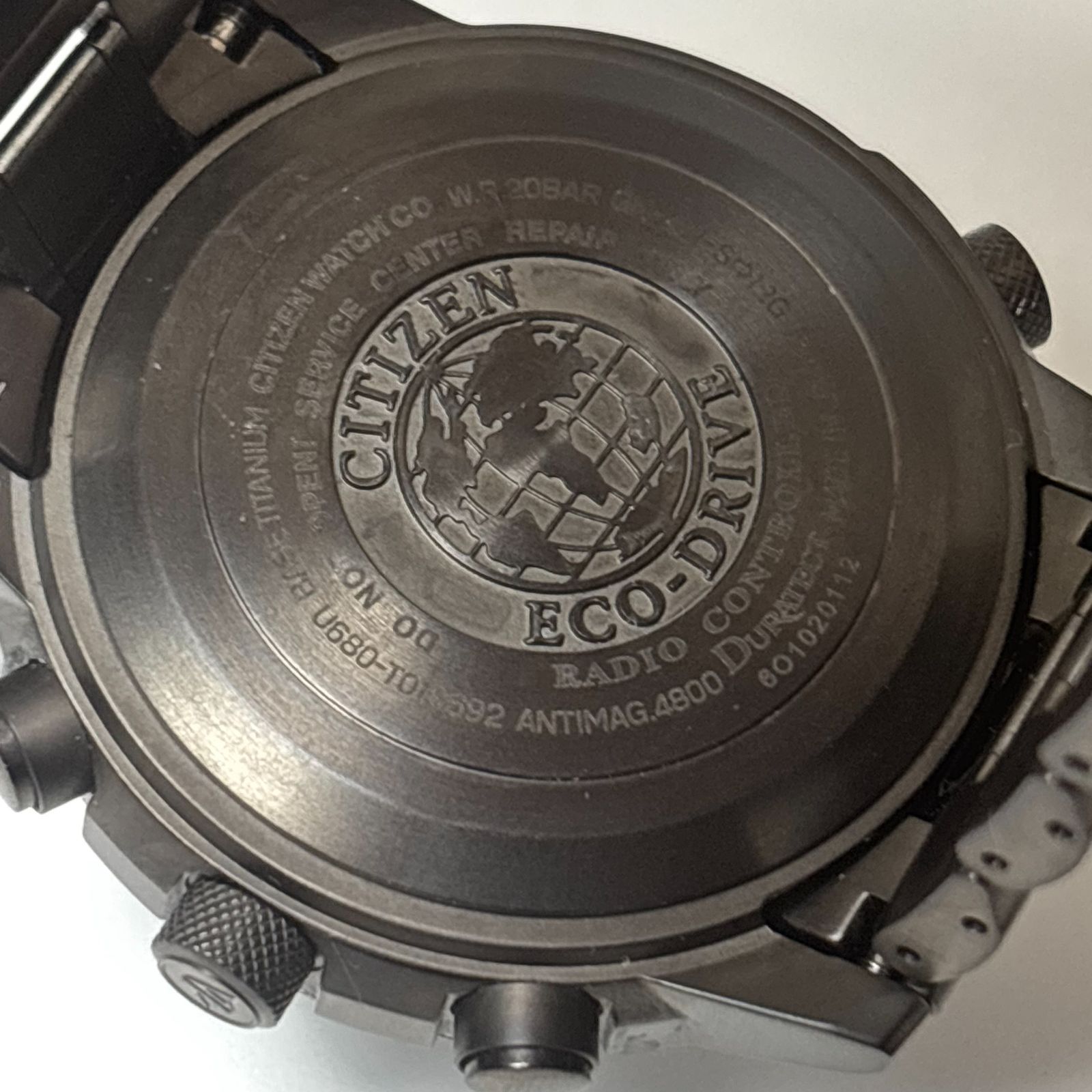稼働品 シチズン CITIZEN JY8025-59E/U680-T019692 プロマスター スカイ クロノグラフ ソーラー電波 メンズ