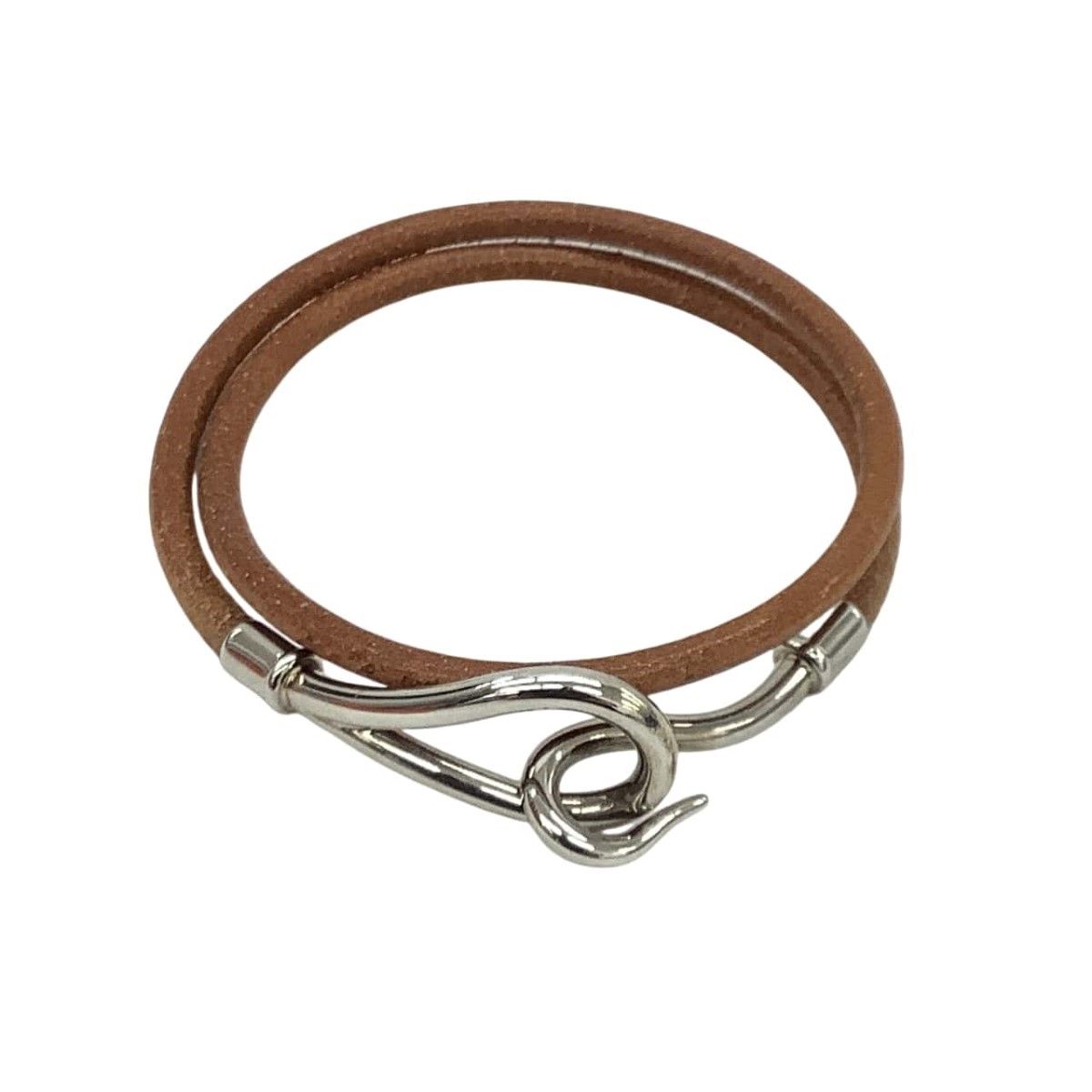 HERMES ブレスレット Lサイズ ブラウン HERMES エルメス ブレスレット レザー ブラウン - メルカリ