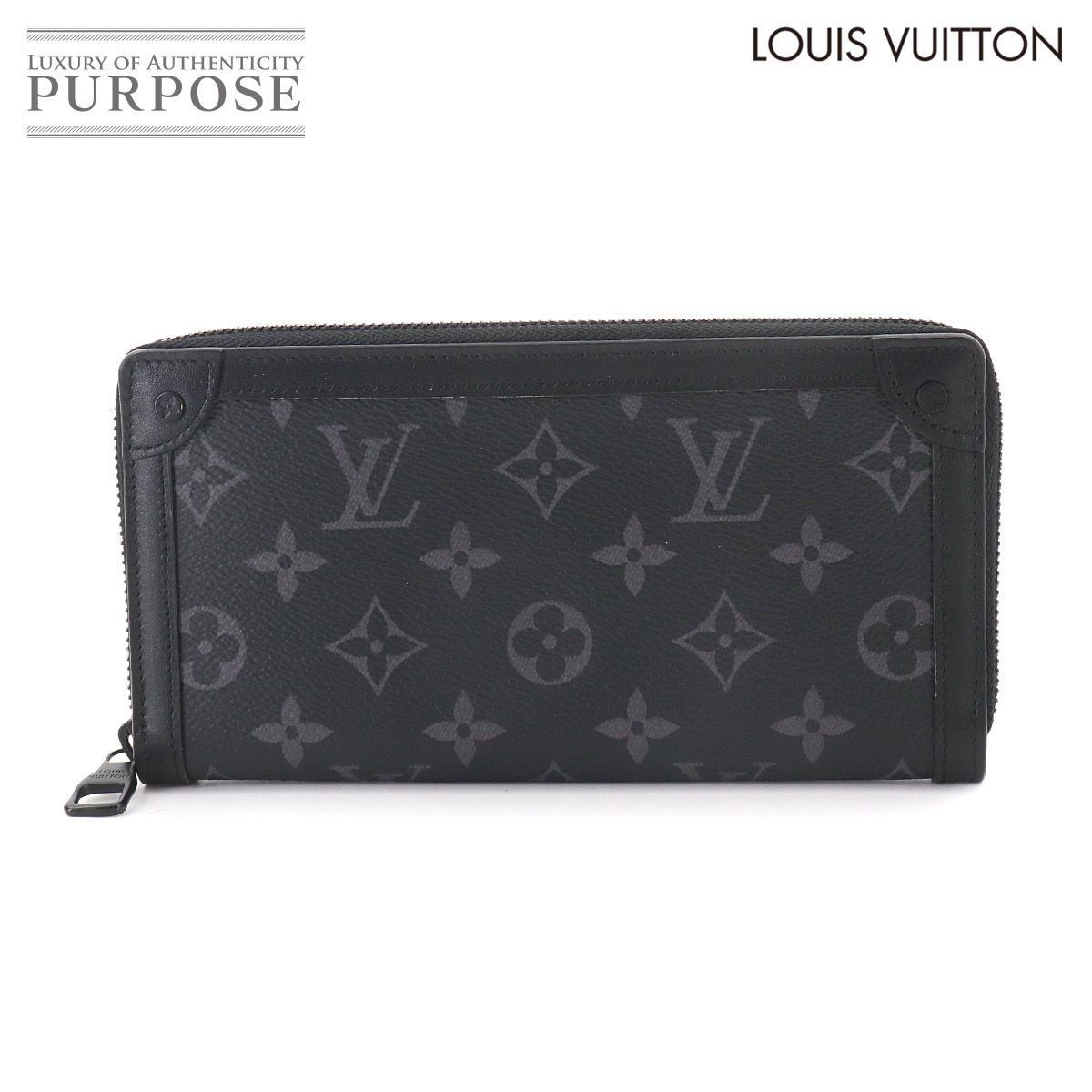 新品同様 ルイ ヴィトン LOUIS VUITTON モノグラム エクリプス トランク ジッピーウォレット ラウンドファスナー 長財布 M80558 90329043