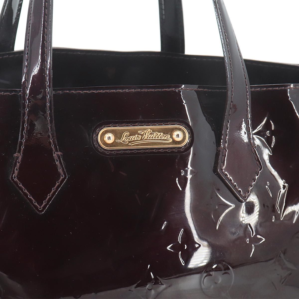 ルイ ヴィトン LOUIS VUITTON モノグラム ヴェルニ ウィルシャー PM