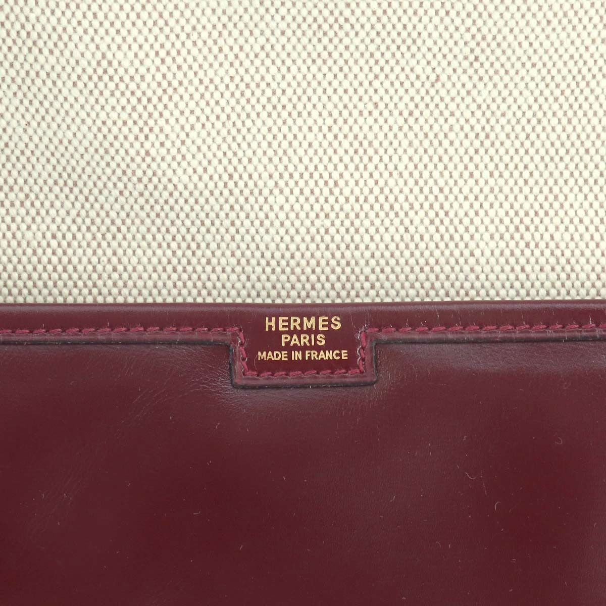 新品同様 エルメス HERMES ジジェ PM クラッチ バッグ ボックスカーフ