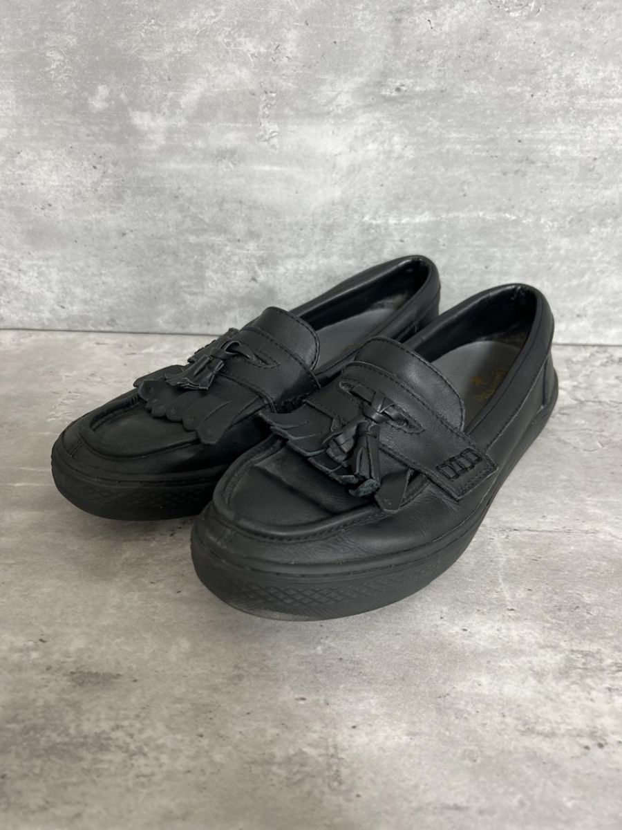 CONVERSE コンバース タッセル モカシン ローファー シューズ size24/黒 ■■◎メンズ