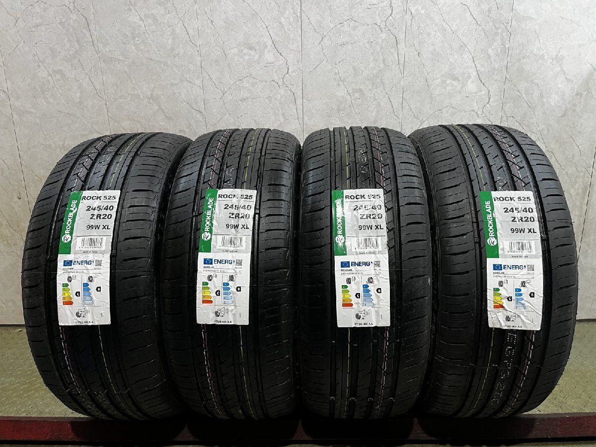 【新品】2026年製 札幌発 引取可 ROCKBLADE ROCK525 245/40ZR20 99W XL 20インチ 夏タイヤ 4本 アルファード ヴェルファイア等　(KTK733)