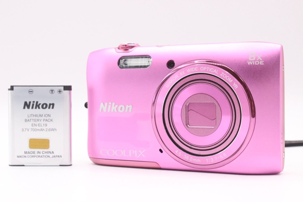ニコン NIKON COOLPIX S3600 ピンク #9741@a RO5128
