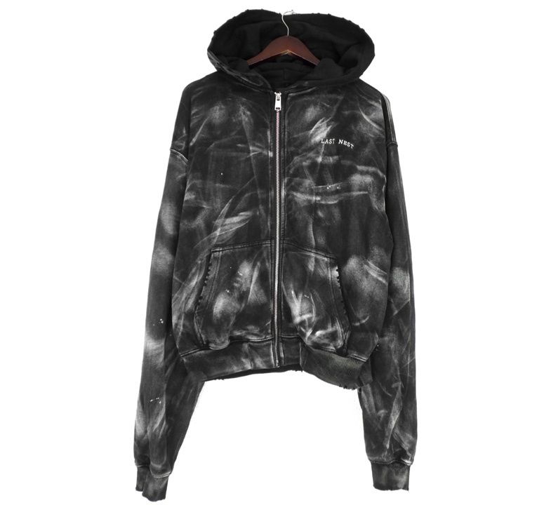 ラストネスト LAST NEST 【 WASHED HOODIE 】 ウォッシュ加工 ジップ