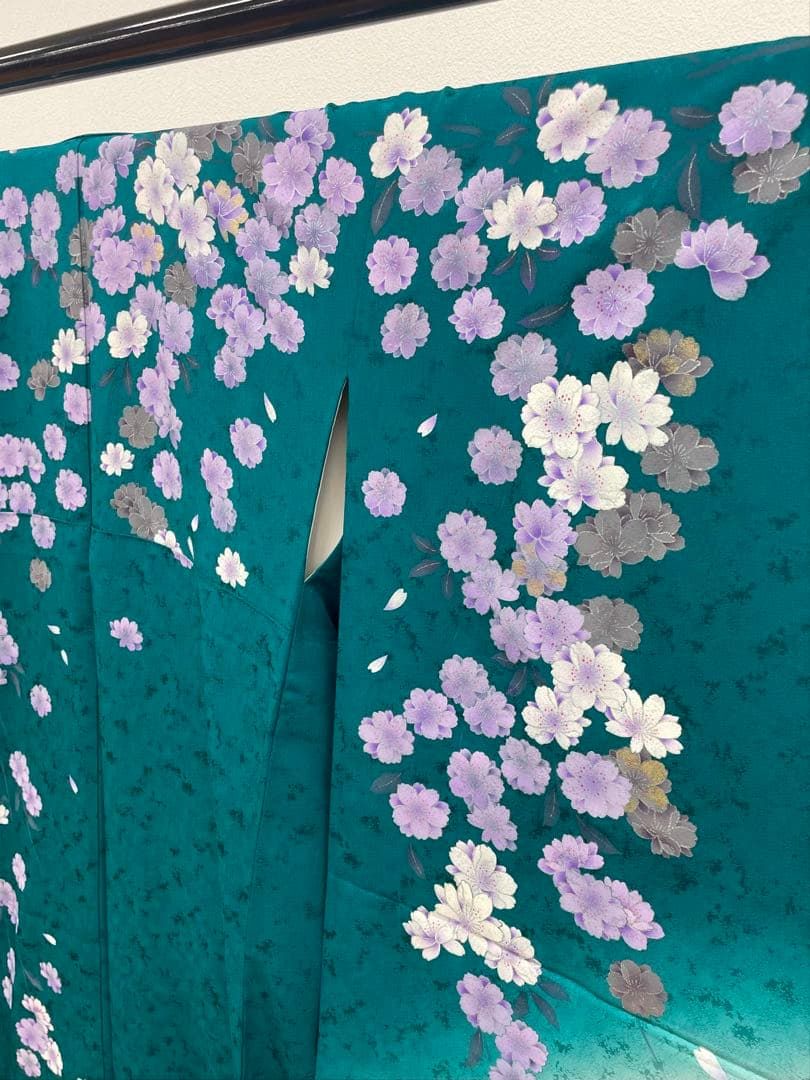 振袖 金彩 銀彩 紋意匠 桜 身丈164cm 撥水加工済 MO3715