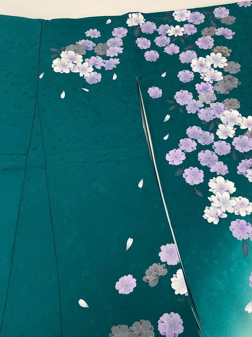 振袖 金彩 銀彩 紋意匠 桜 身丈164cm 撥水加工済 MO3715 - メルカリ