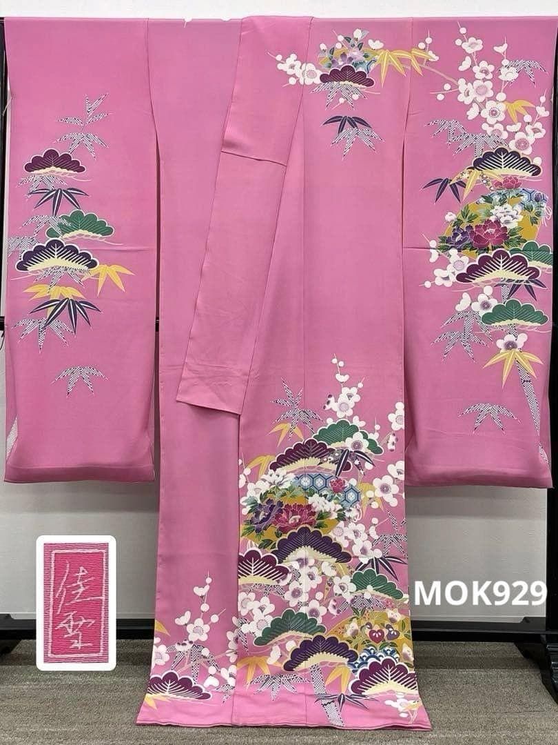 振袖 十日町 阿部佳雪 仮絵羽 舞台衣装 正絹 未仕立て品 八掛付 MOK929