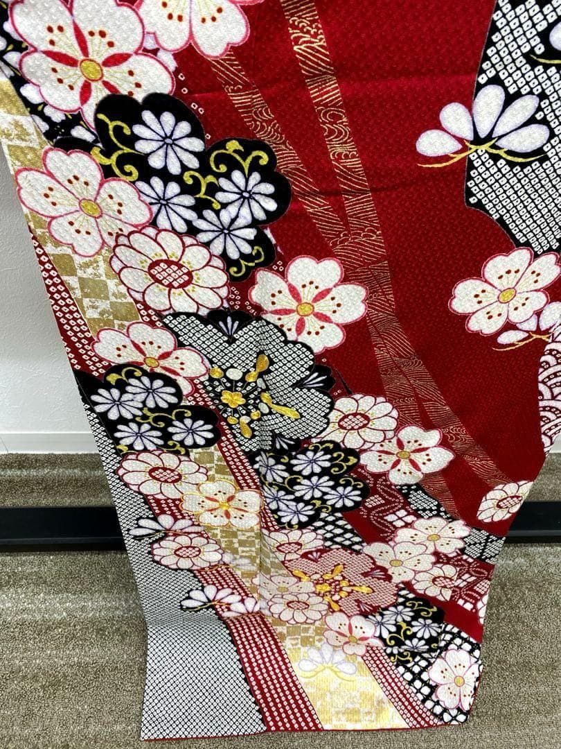 振袖 金駒 金彩 ふくれ織 身丈169cm 撥水加工済 MO3682 - メルカリ