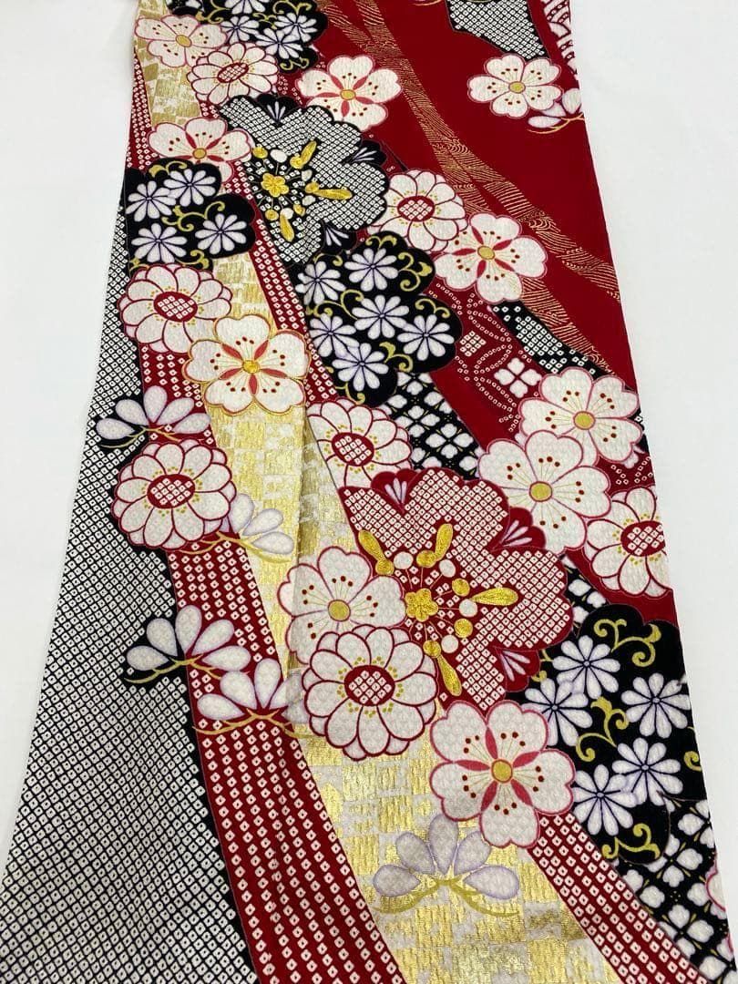 振袖 金駒 金彩 ふくれ織 身丈169cm 撥水加工済 MO3682 - メルカリ