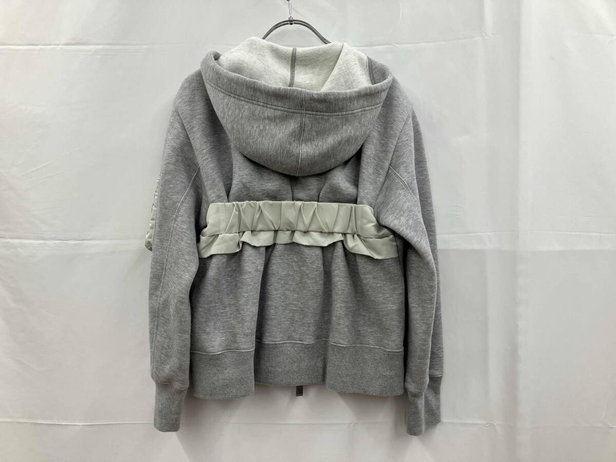 sacai サカイ ビスチェドッキング ダブルジップ シフォン スポンジ