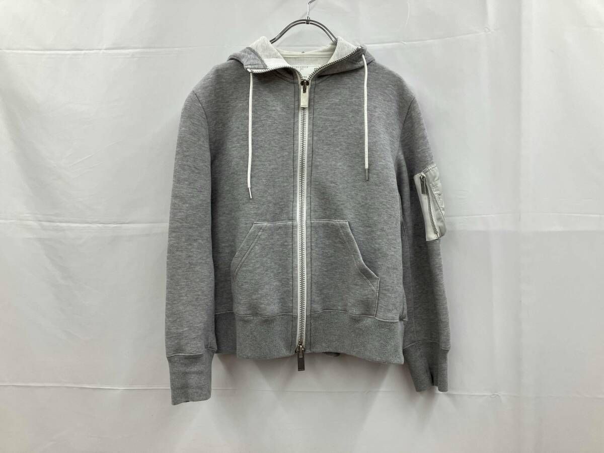 sacai サカイ ビスチェドッキング ダブルジップ シフォン スポンジ
