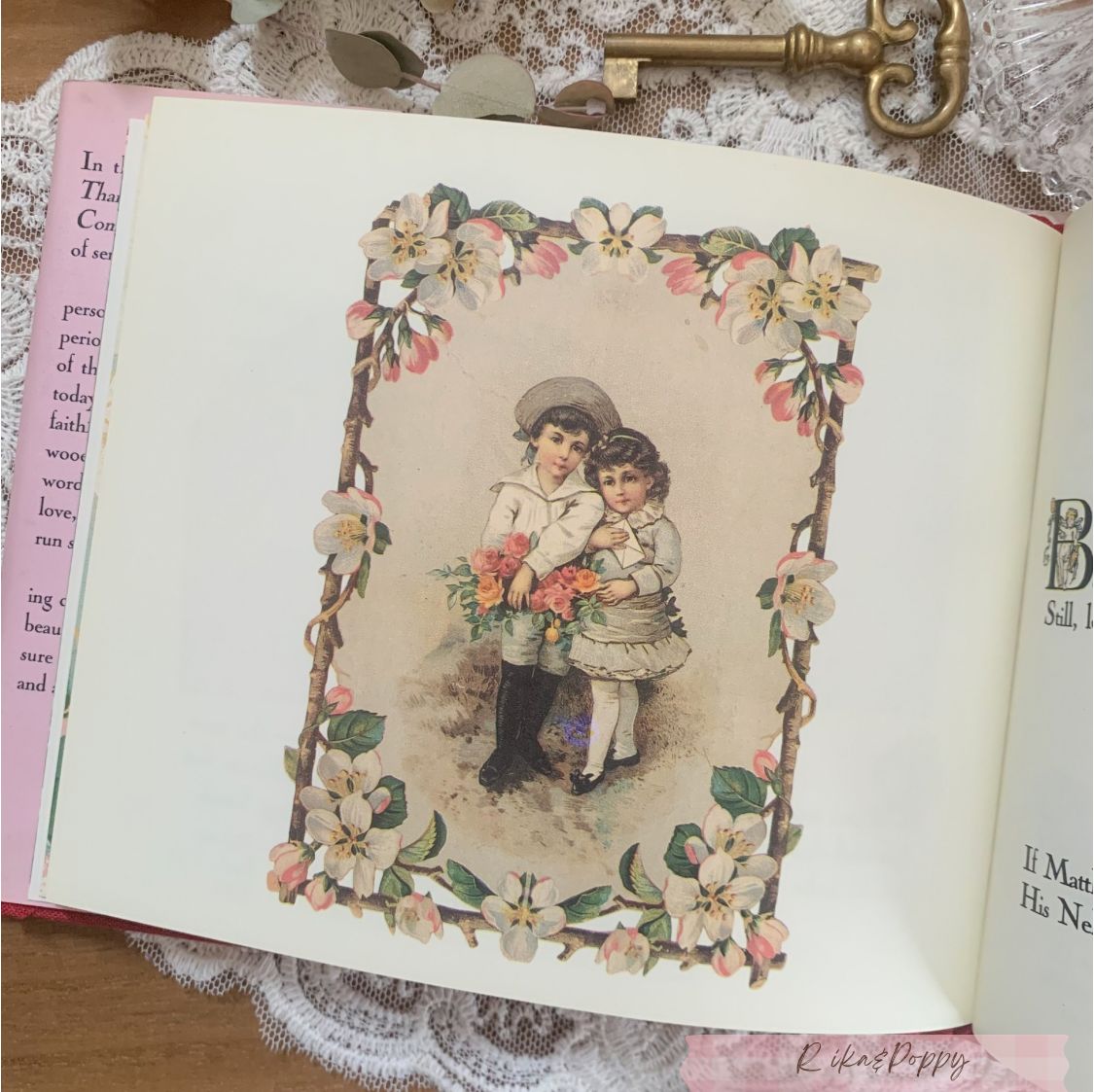 ヴィンテージ 洋書 ヴィクトリアン調 With Love & Affection ジャンク