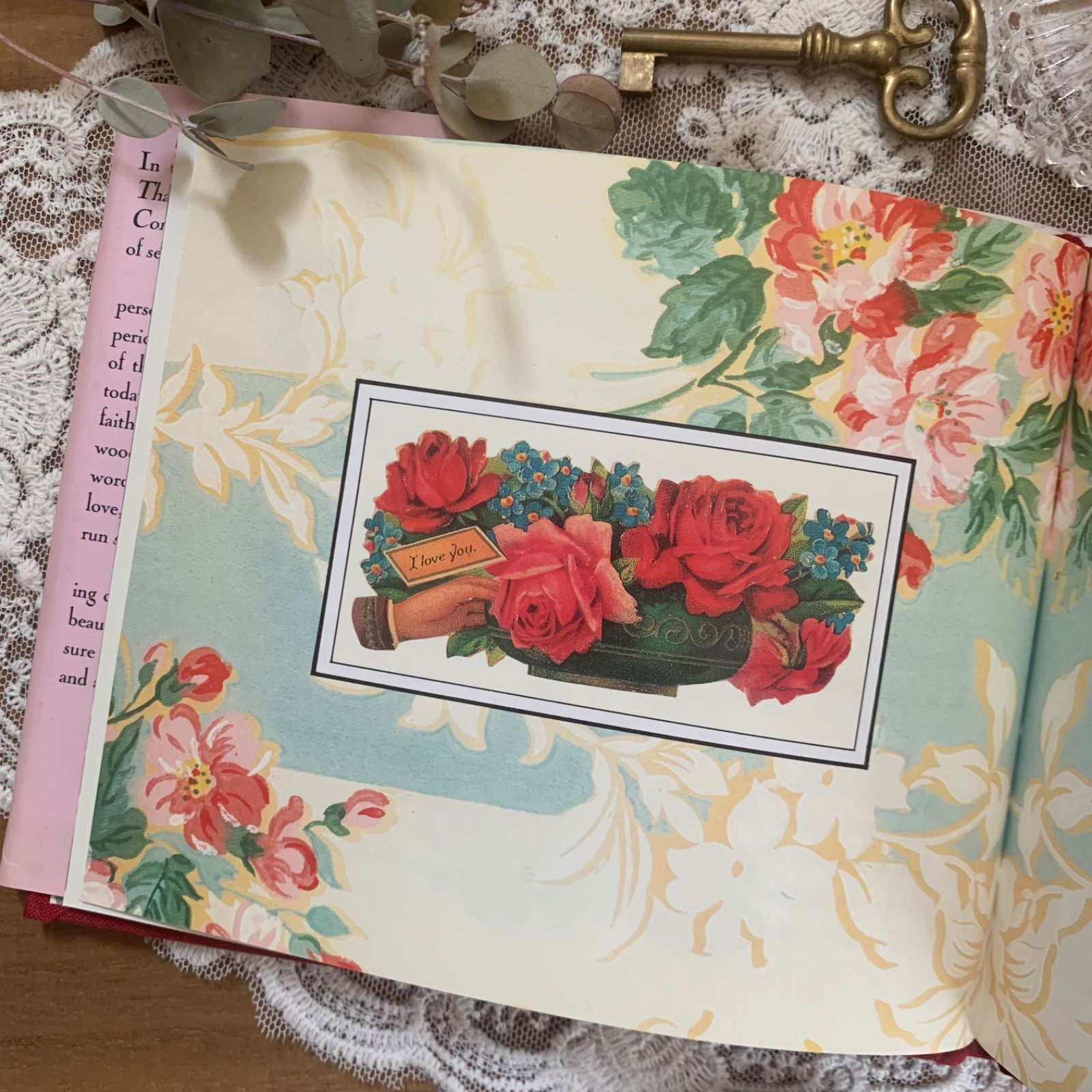 ヴィンテージ 洋書 ヴィクトリアン調 With Love & Affection ジャンク