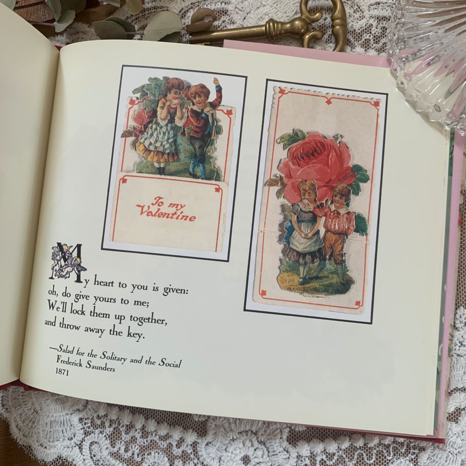 ヴィンテージ 洋書 ヴィクトリアン調 With Love & Affection ジャンク