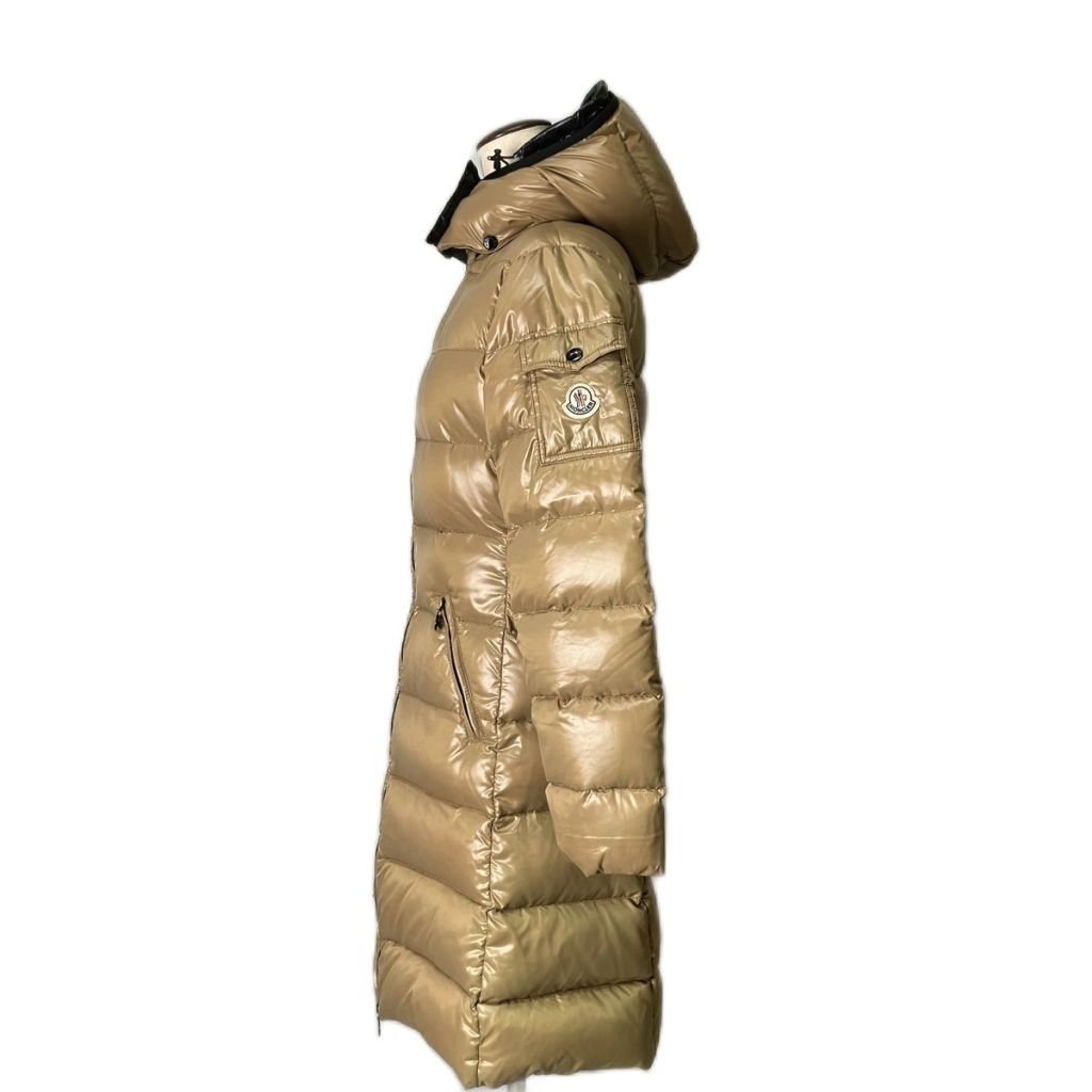 モンクレール MONCLER MOKA ダウンコート ロング 0 ベージュ □GY06