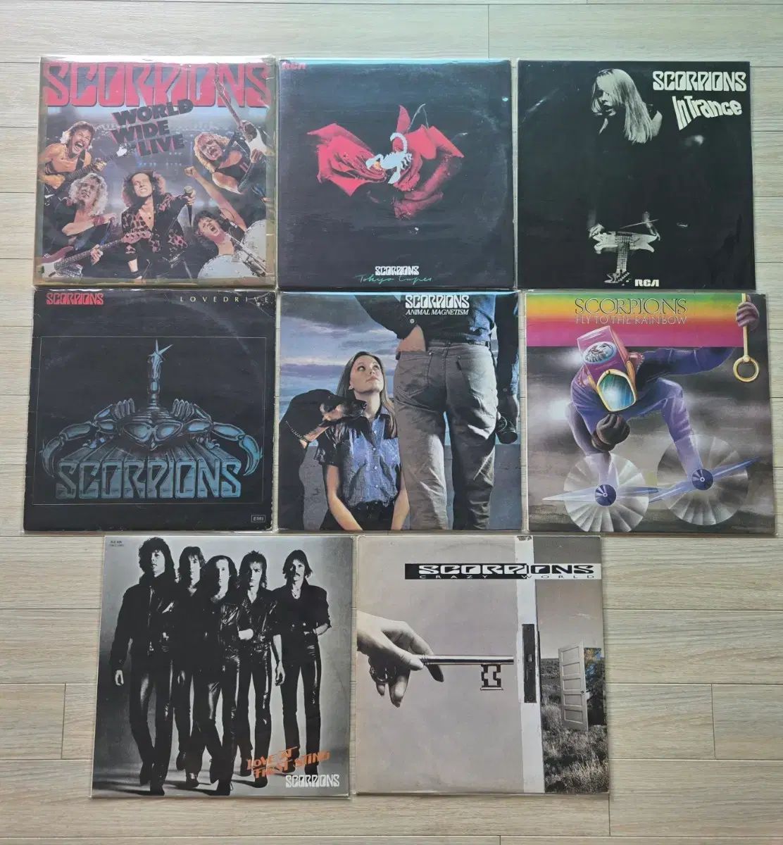 Scorpions LP アルバム 8 種 セット