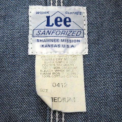 リー Lee ハウスタグ 復刻 91-J デニム カバーオール ジャケット M