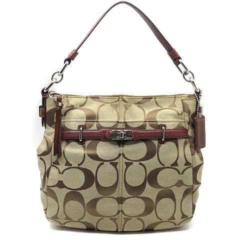 コーチ COACH トートバッグ ターンロック シグネチャー チェルシー アシュリン ホーボー ブラウン F17834