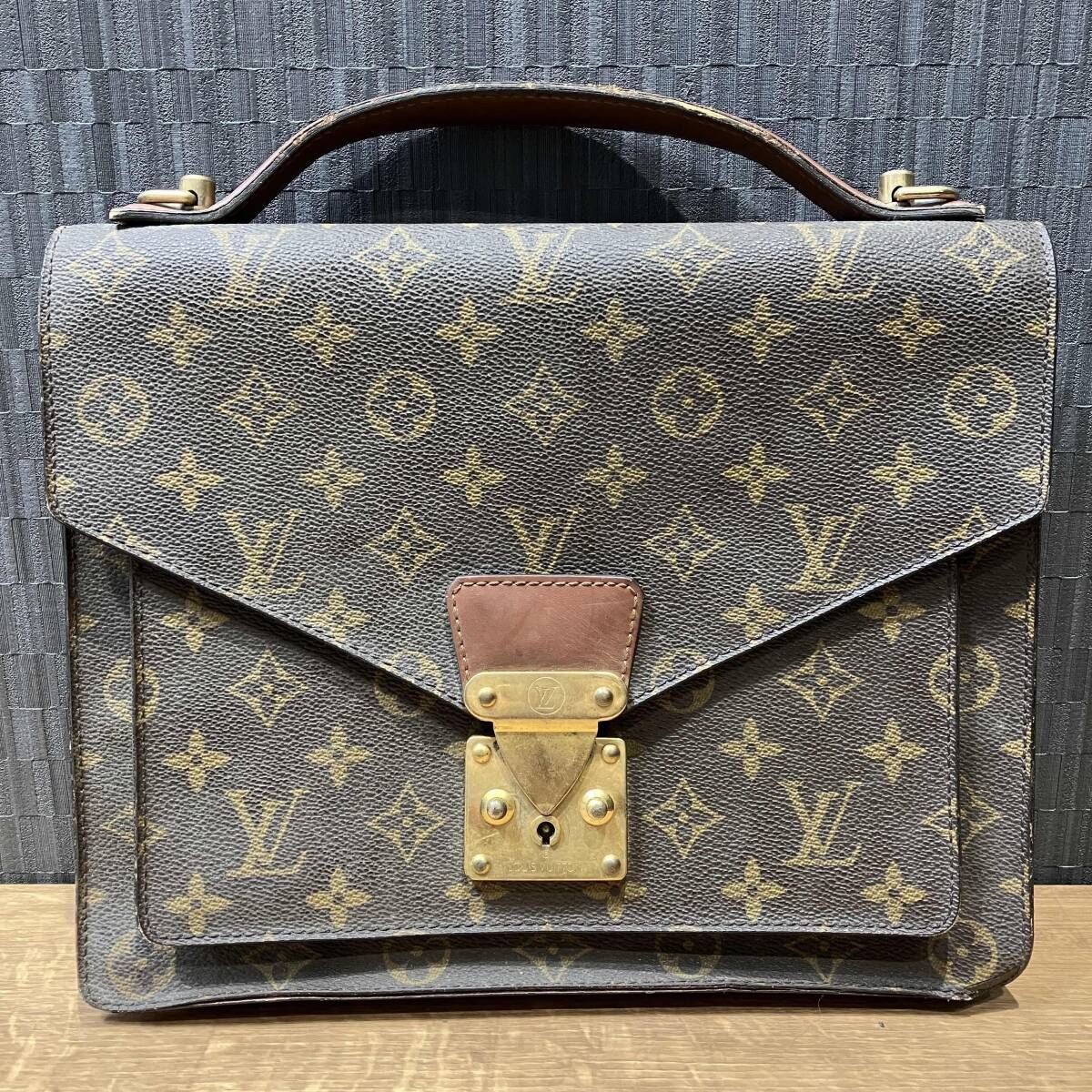 LOUIS VUITTON／モノグラム モンソー28／M51185／ルイヴィトン／ハンドバッグ