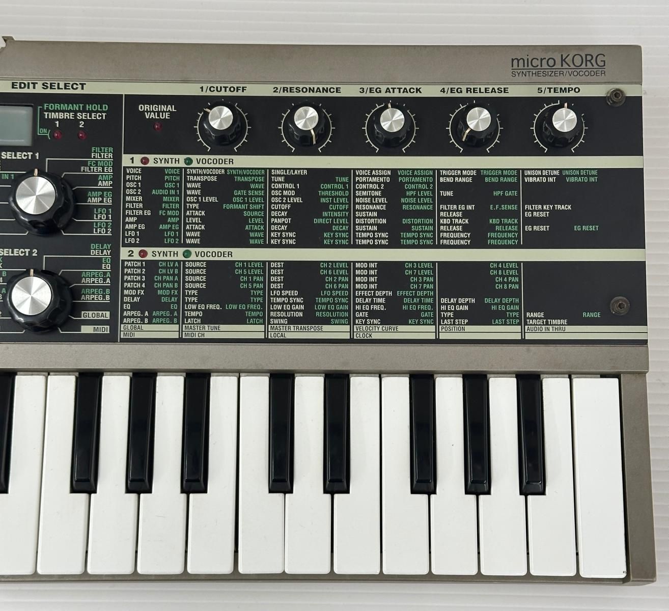 ジャンク】KORG コルグ シンセサイザー microKORG 通電可 (2606193
