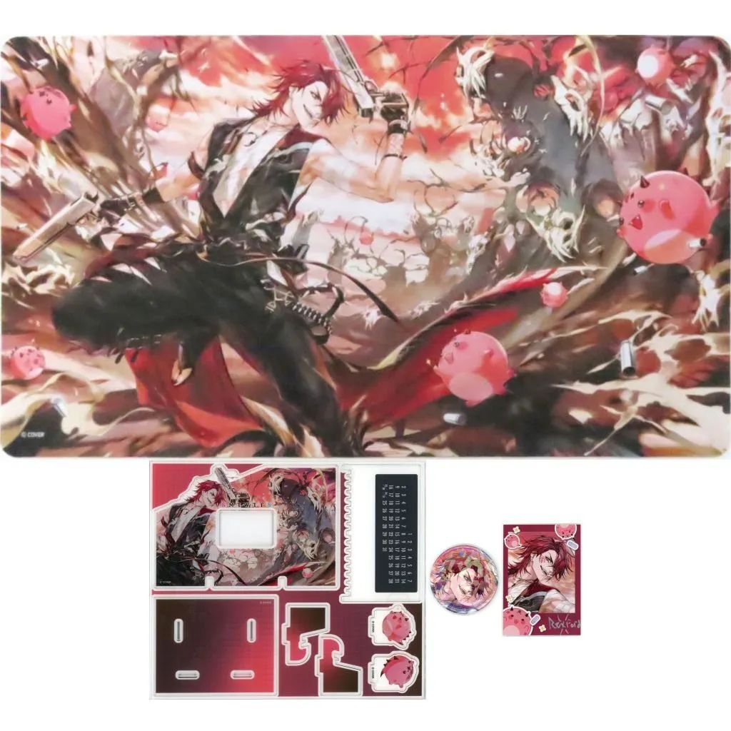 【中古】グッズセット ジュラルド・ティー・レクスフォード 活動2周年記念フルセット(直筆サイン入りHABAN描き下ろしチェキ風ブロマイドカード付き) 「バーチャルYouTuber ホロスターズEnglish ジュラルド・ティー・レクスフォード 活動2周年記念」
