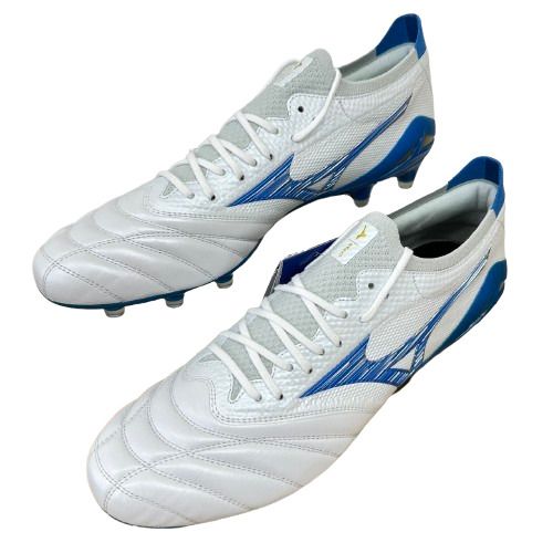 ♪Mizuno ミズノ MORELIA NEO モレリアネオ４ ブルー×ホワイト サッカースパイク