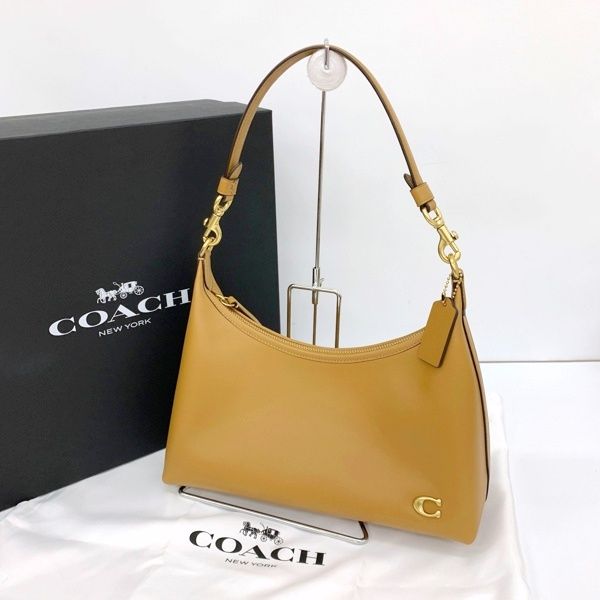 COACH コーチ ショルダーバッグ ハンドバッグ トート ジュリエット 2Way カバン 美品 CR981 本革 レザー 付属品付き レディース ブラウン 鞄 DF19494■