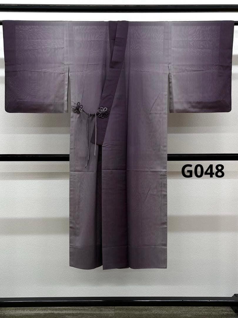着物衿コート シースルー 縞 夏物 正絹 G048 19,099円