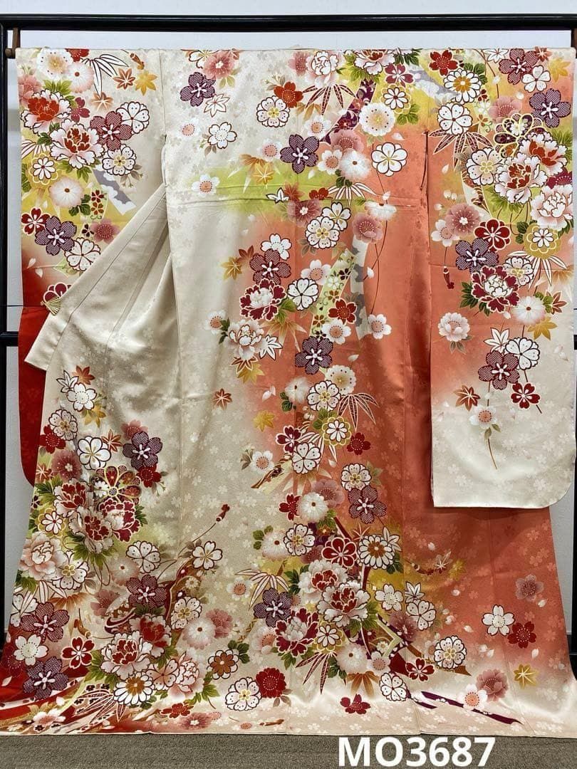 振袖 金駒 金彩 身丈175cm 撥水加工済 トールサイズ MO3687