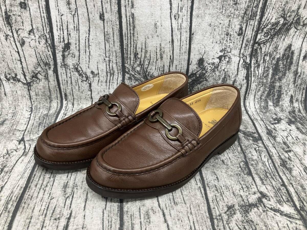 Burberry London バーバリー ロンドン ビットローファー　ブラウン 25.5cm