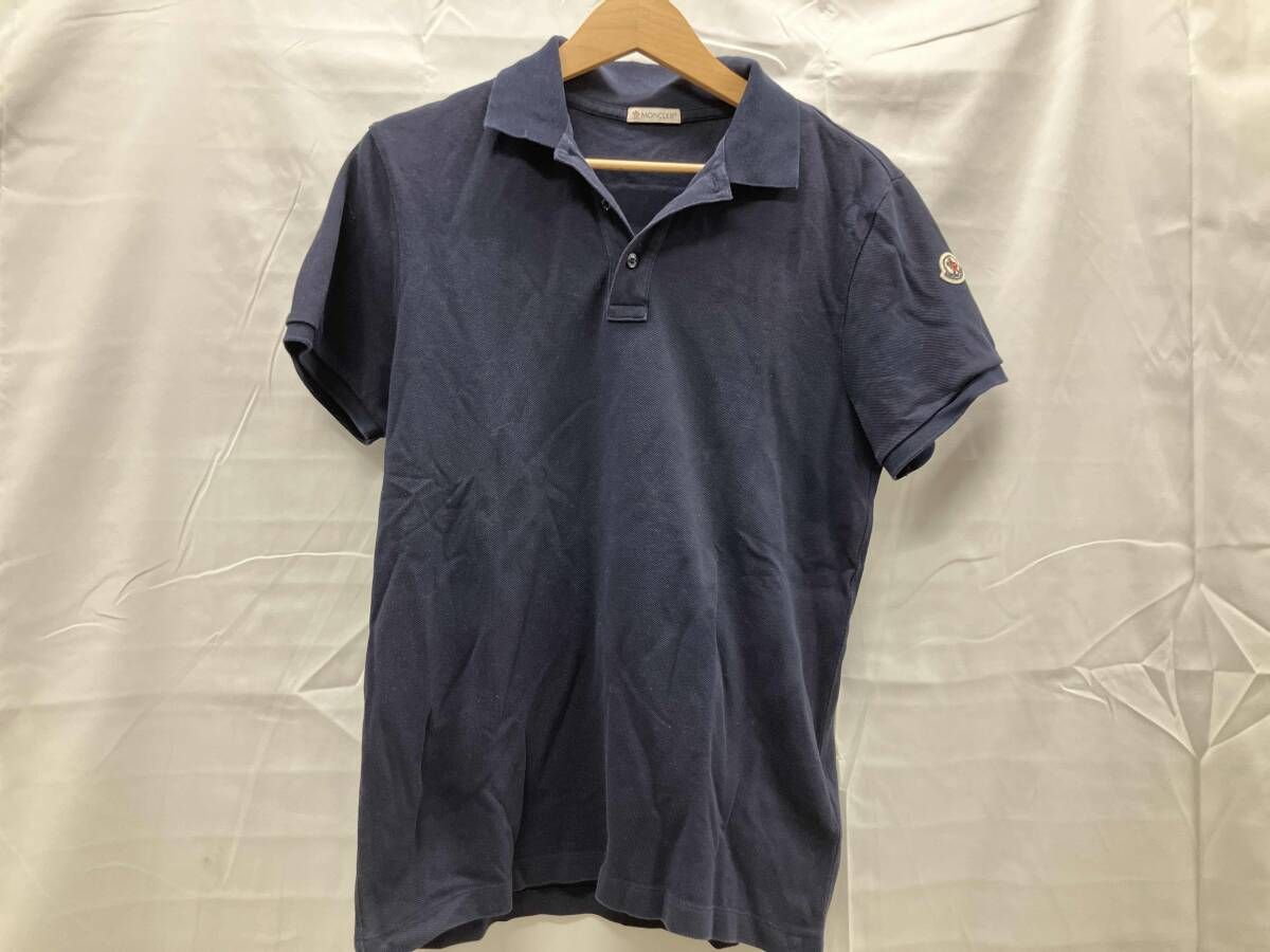 MONCLER モンクレール 半袖ポロシャツ MAGLIA POLO MANICA CORTA 表記サイズS ネイビー