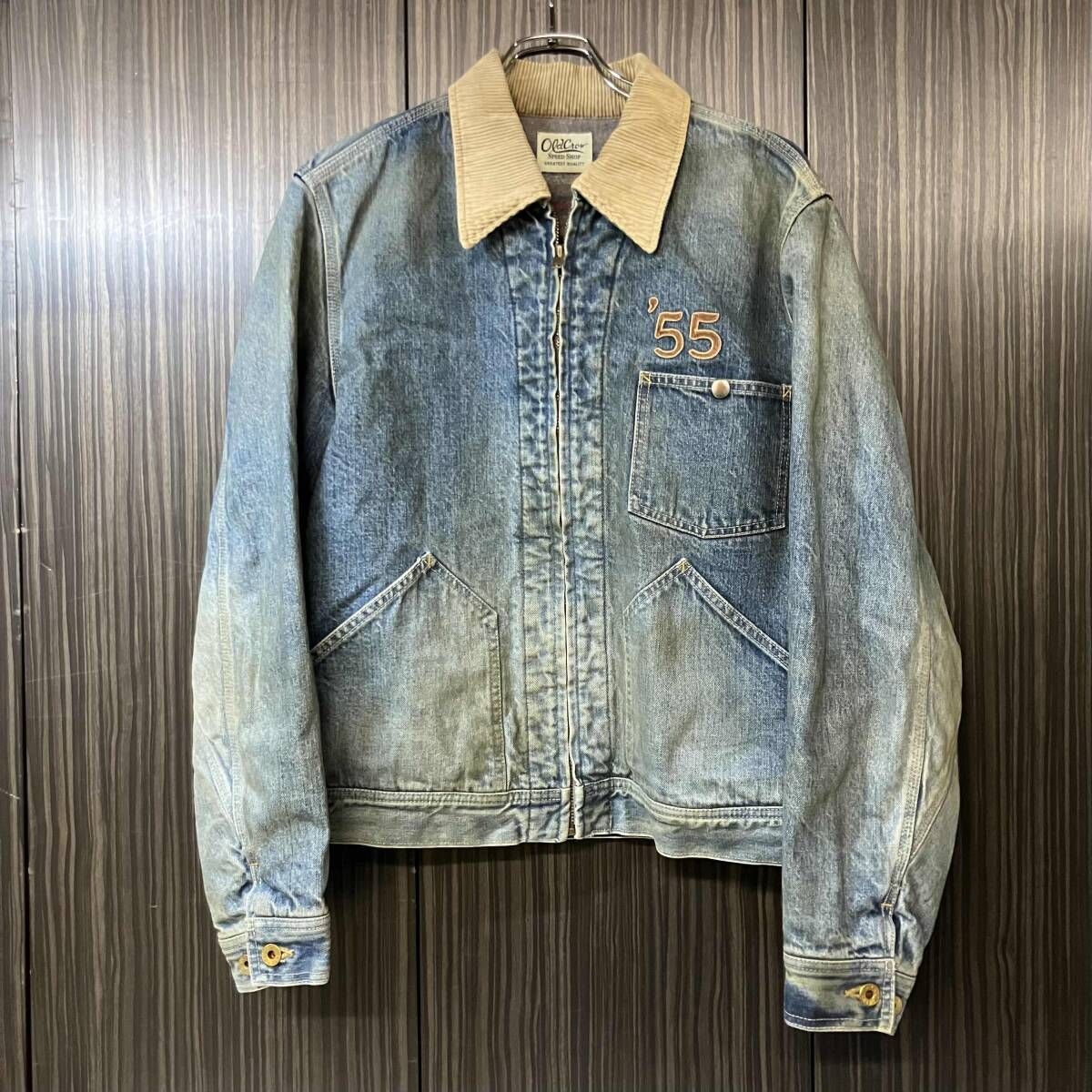 24AW OLD CROW by GLADHAND Gジャン デニムジャケット FOUR CYL. RACING. - DENIM WORK JACKET サイズM オールドクロウ グラッドハンド