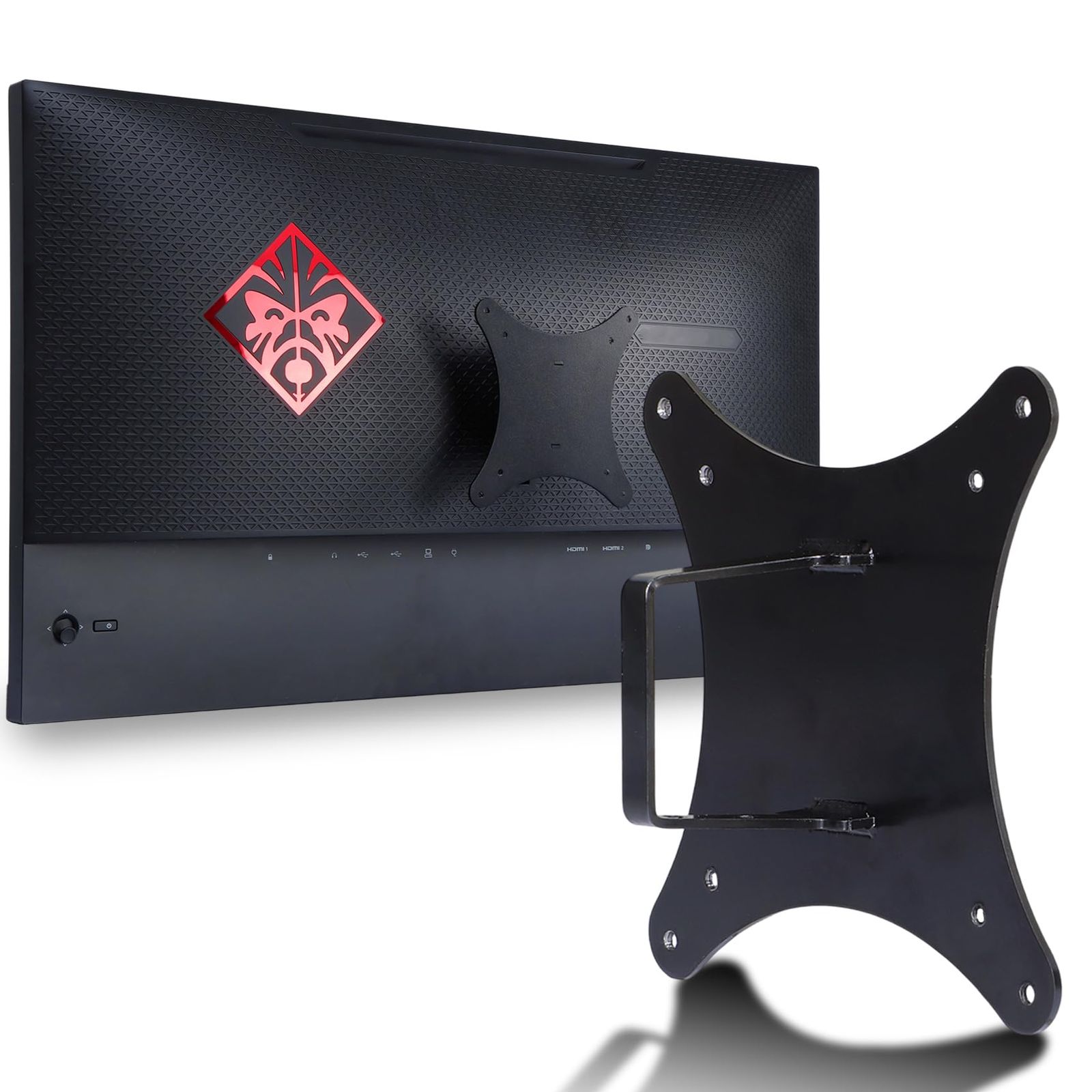 Yunquehe OMEN X 25 VESAマウントアダプター HP OMEN X 25インチシリーズモニターに対応 (X 25、X 25f、4NK94AA、4WH47AA、4WH48AAに適合) - 75x75~100x100 厚みのあるバージョンのウォー