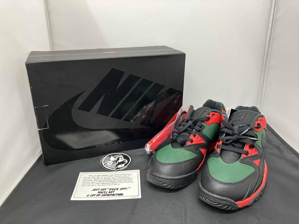 NIKE × Supreme ナイキ シュプリーム コラボ CJ5291-001 エアクロストレーナー 3 ロー スニーカー 28cm メンズ マルチカラー ※替紐、箱付