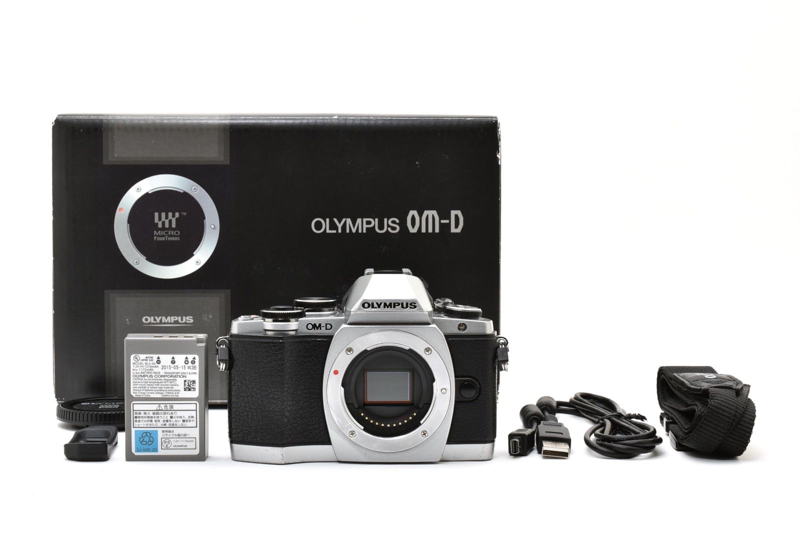 ★ショット数:4,045回!!★ OLYMPUS オリンパス OM-D E-M10 ボディ シルバー ミラーレス一眼カメラ 元箱・付属品多数 ＃4518