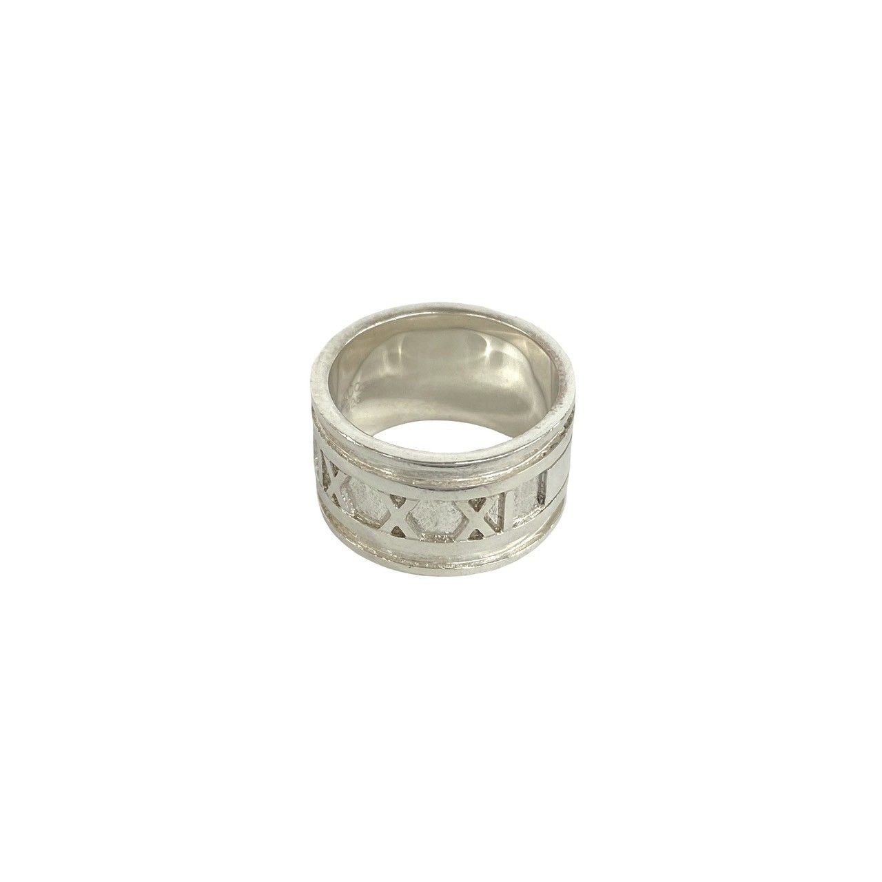 極 美品 TIFFANY&Co. ティファニー アトラス ワイド リング シルバー