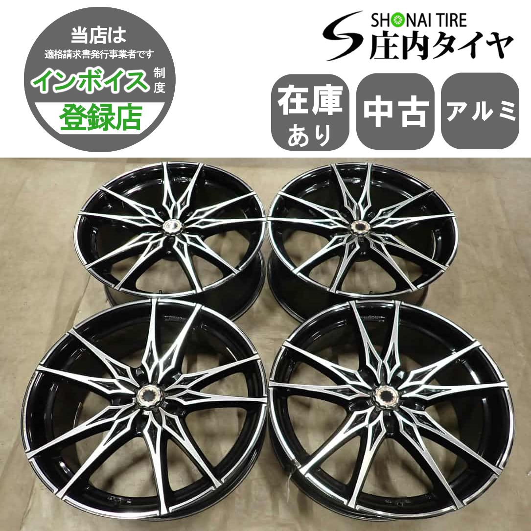4本 会社宛 送料無料 20×8.5J M'z SPEED JUNORISING BLACK アルミ 5穴 PCD 114.3mm +30 ハブ径73mm アルファード ヴェルファイア NO,I4884