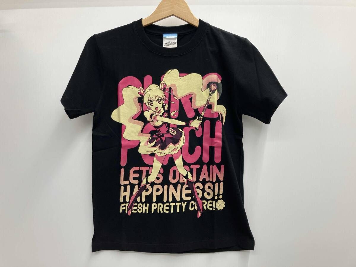 フレッシュプリキュア！ 半袖Tｼｬﾂ ｷｭｱﾋﾟｰﾁ ﾌﾞﾗｯｸ 5296-974 二次元COSPA