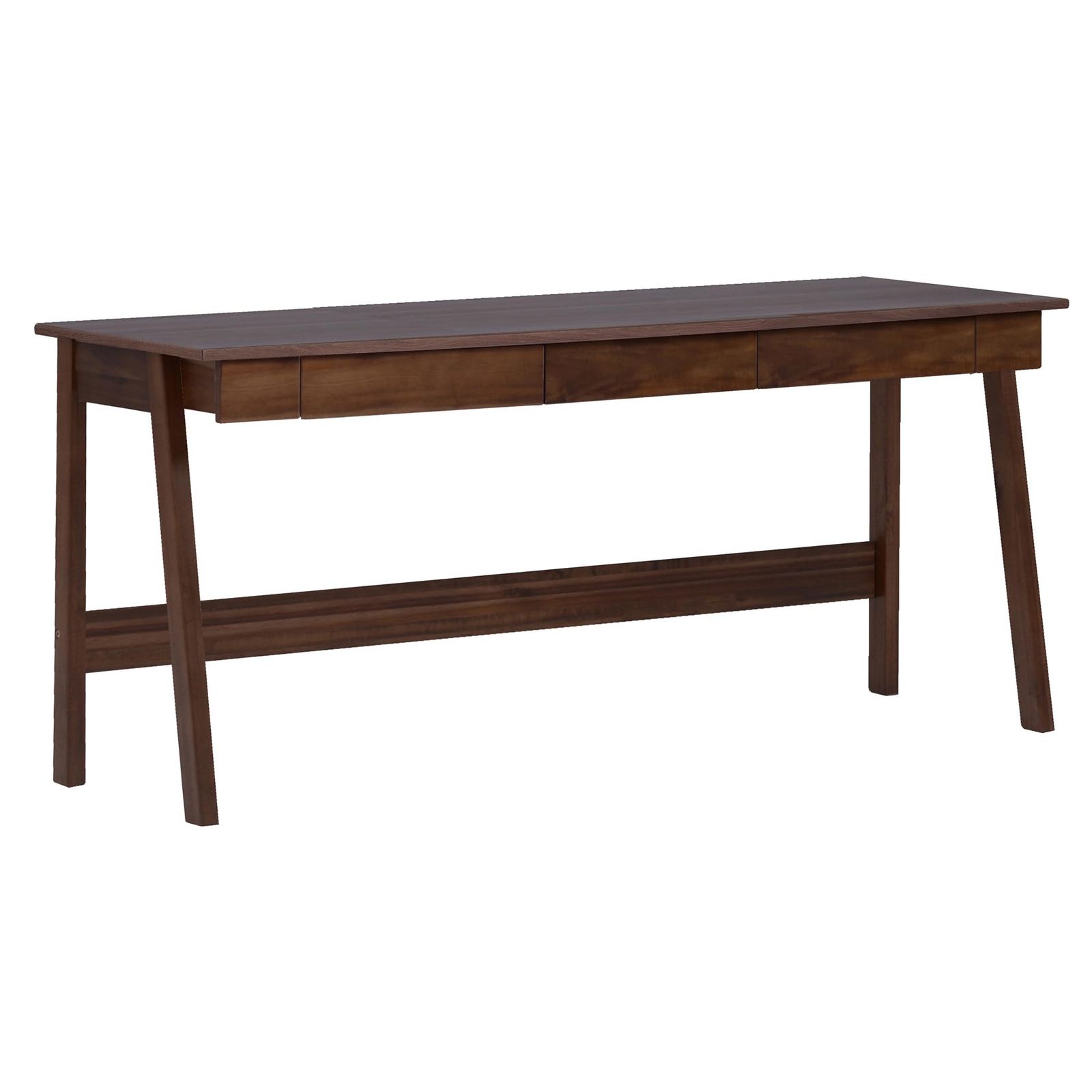 関家具(Sekikagu) デスク アカシア材 170cm幅 ブラウン ハッチ 365233