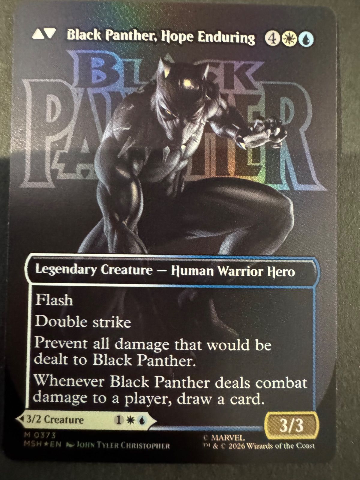 MTG ティ・チャラ王 揺るがぬ希望、ブラックパンサー 英語 foil